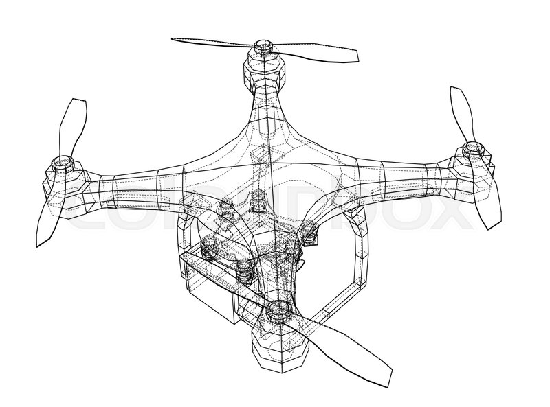 800x593 Drone Concept Vector Rendering Of Stock Vector Colourbox