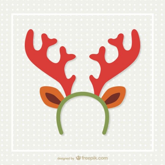 626x626 Reindeer Horns Vector Free Vector Gyerekek Reindeer Horns
