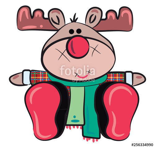 500x478 Reindeer Or Reno Toy Vector Or Color Illustration Stock Image