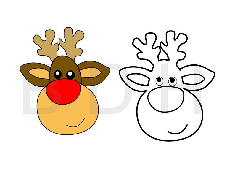 794x613 Reno Christmas Vector Editable Affinitydesigner Etsy
