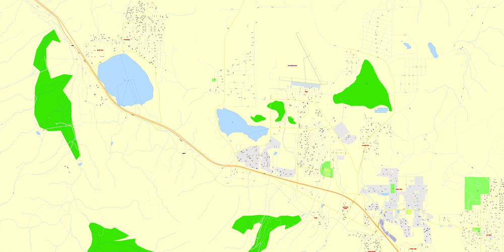 1000x501 Reno Printable Map Vector City Plan Adobe Illustrator Street Map