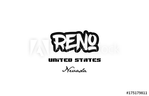 500x321 United States Reno Nevada City Graffitti Font Typography Design