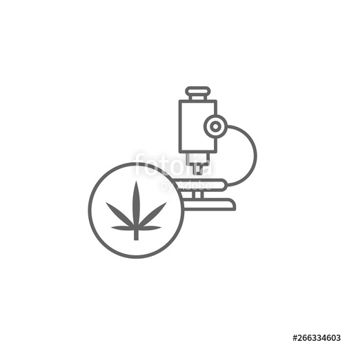 500x500 Research, Marijuana Icon Element Of Marijuana Icon Thin Line