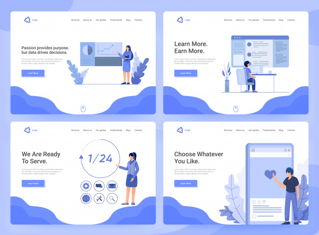 626x462 Set Of Flat Web