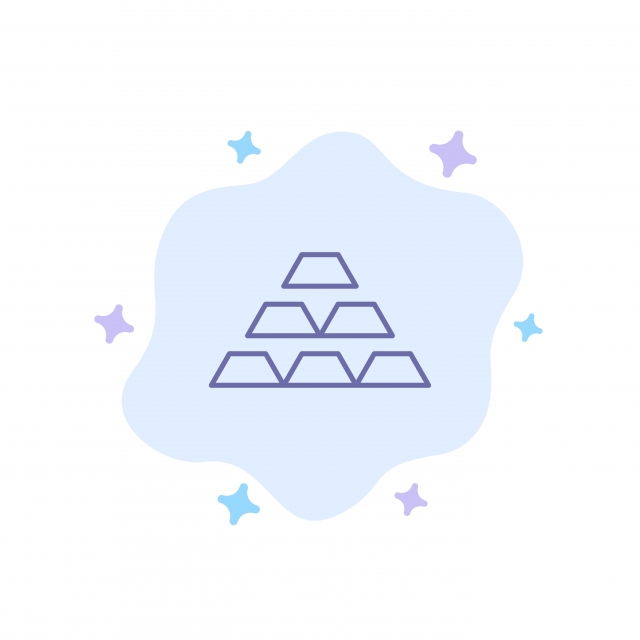 640x640 Gold Bars Deposit Golden Money Reserve Wealth Blue Icon