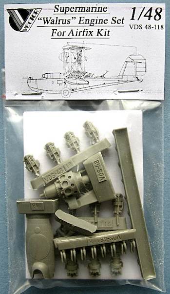 349x602 Supermarine Walrus Engine Set