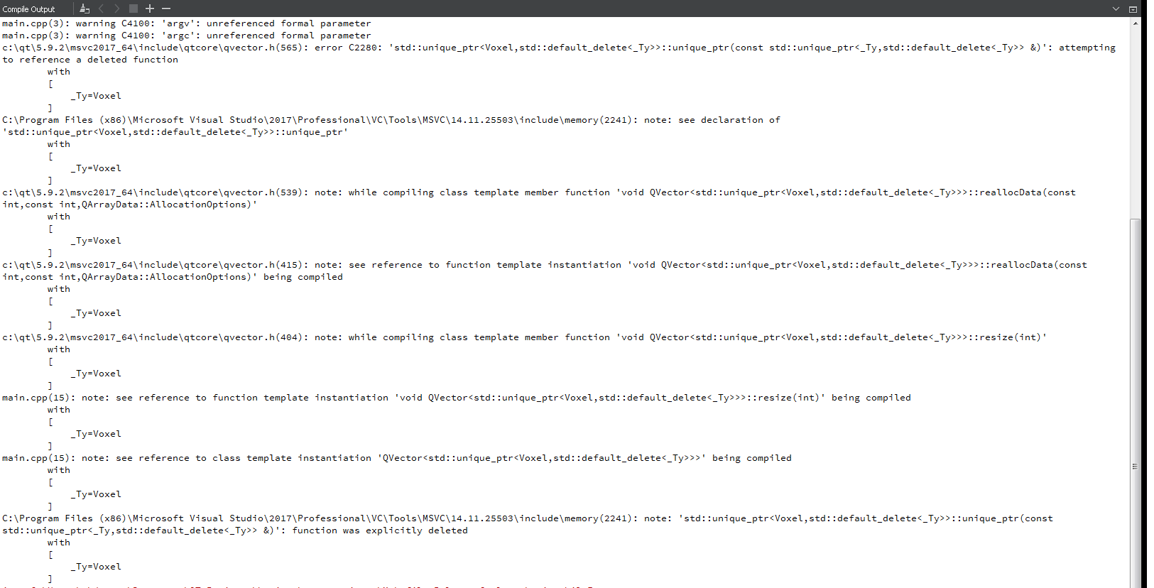 1625x828 Unique Ptr, Qvector Resize