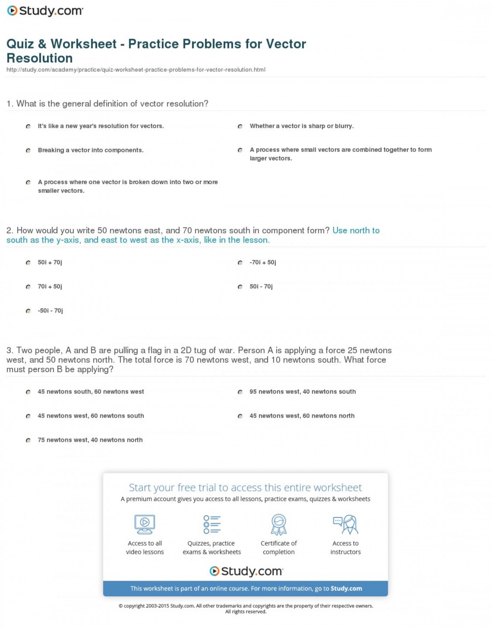 Quiz Worksheet Practice Problems For Vector Resolution Handandbeak 1641x2092 Quiz Worksheet Practice Problems For Vector Resolution Handandbeak