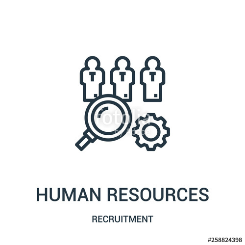 Human Resources Icon Vector From Recruitment Collection Thin Line 500x500 Human Resources Icon Vector From Recruitment Collection Thin Line