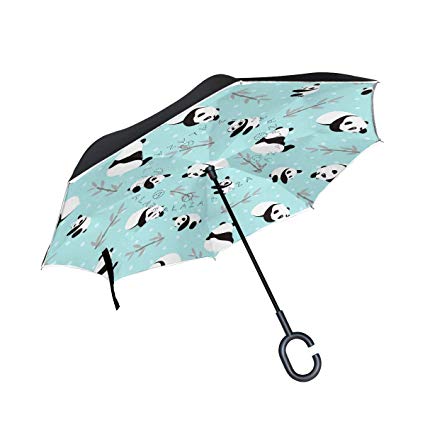 425x425 Senya Saobao Double Layer Inverted Umbrella Panda Bear Vector