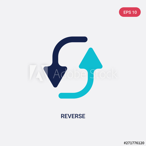 500x500 Two Color Reverse Vector Icon From Geometry Concept Isolated Blue