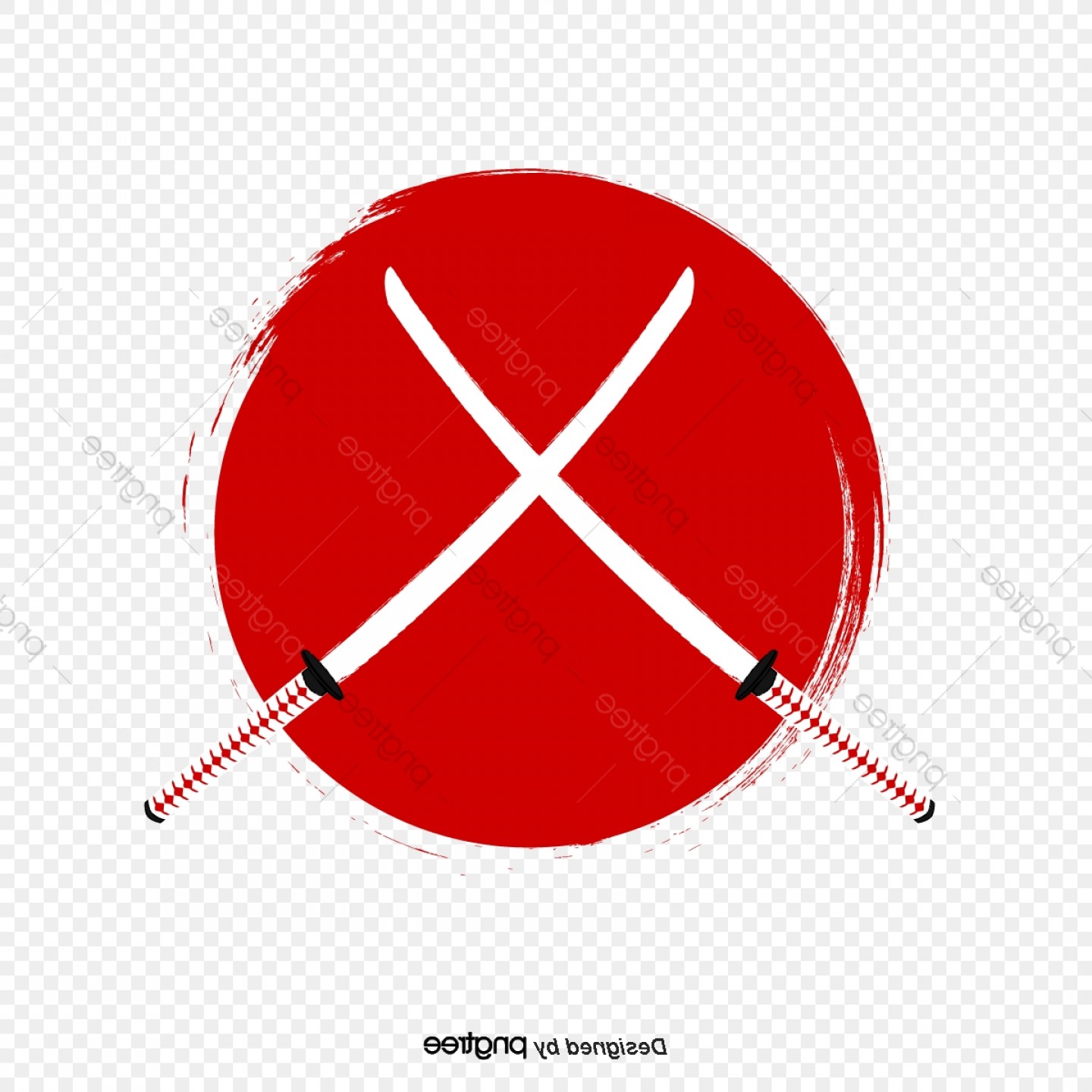 1440x1440 Red Samurai Vector Hoodamathrun