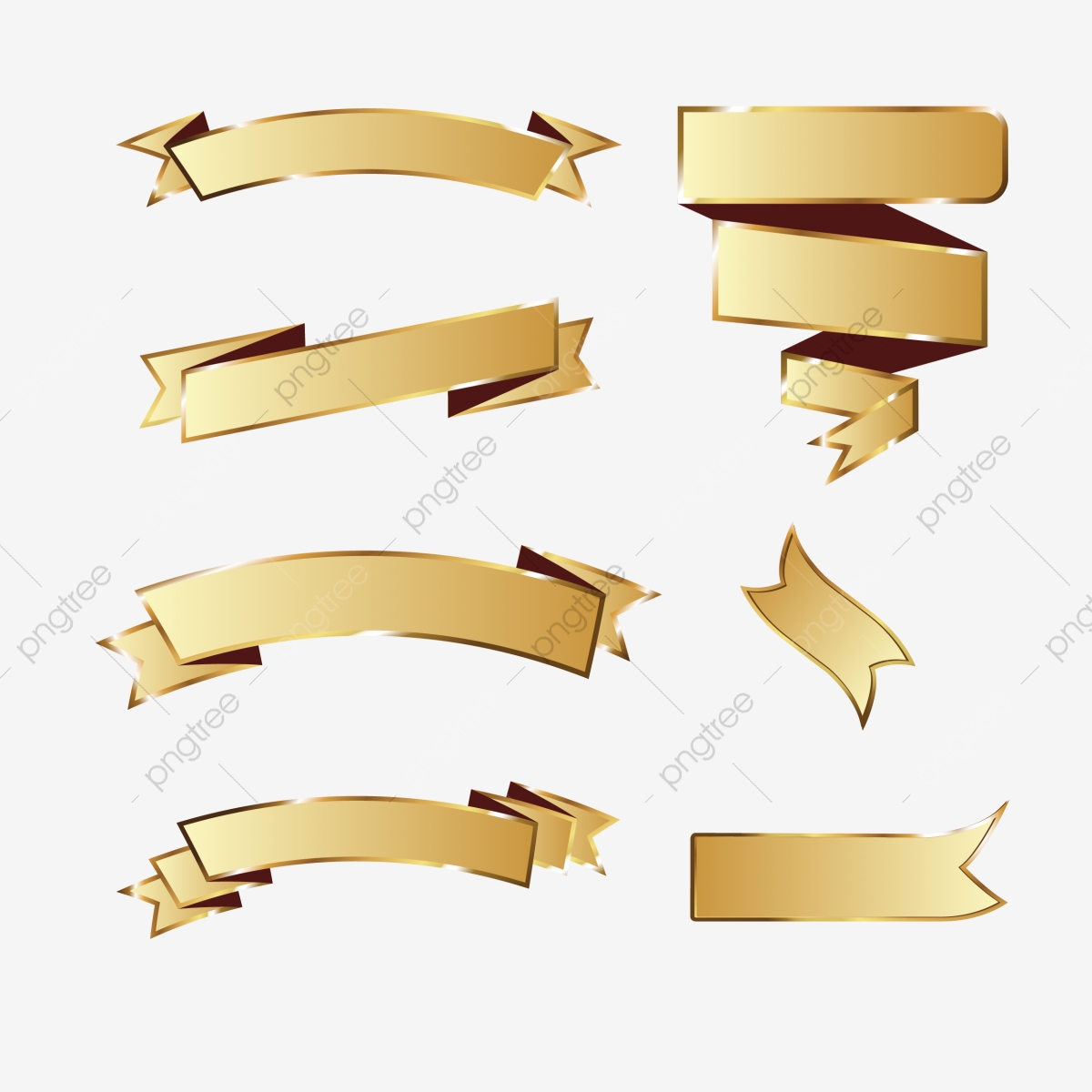 1200x1200 Gold Ribbon Pack Gold Vector, Frame Vector, Ribbon Png