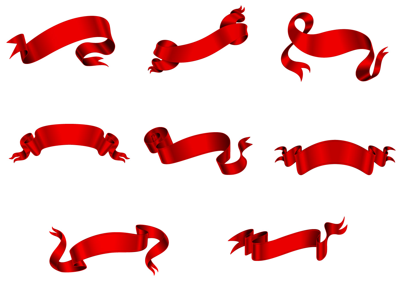 1400x980 Ribbon Banner Vector Pack