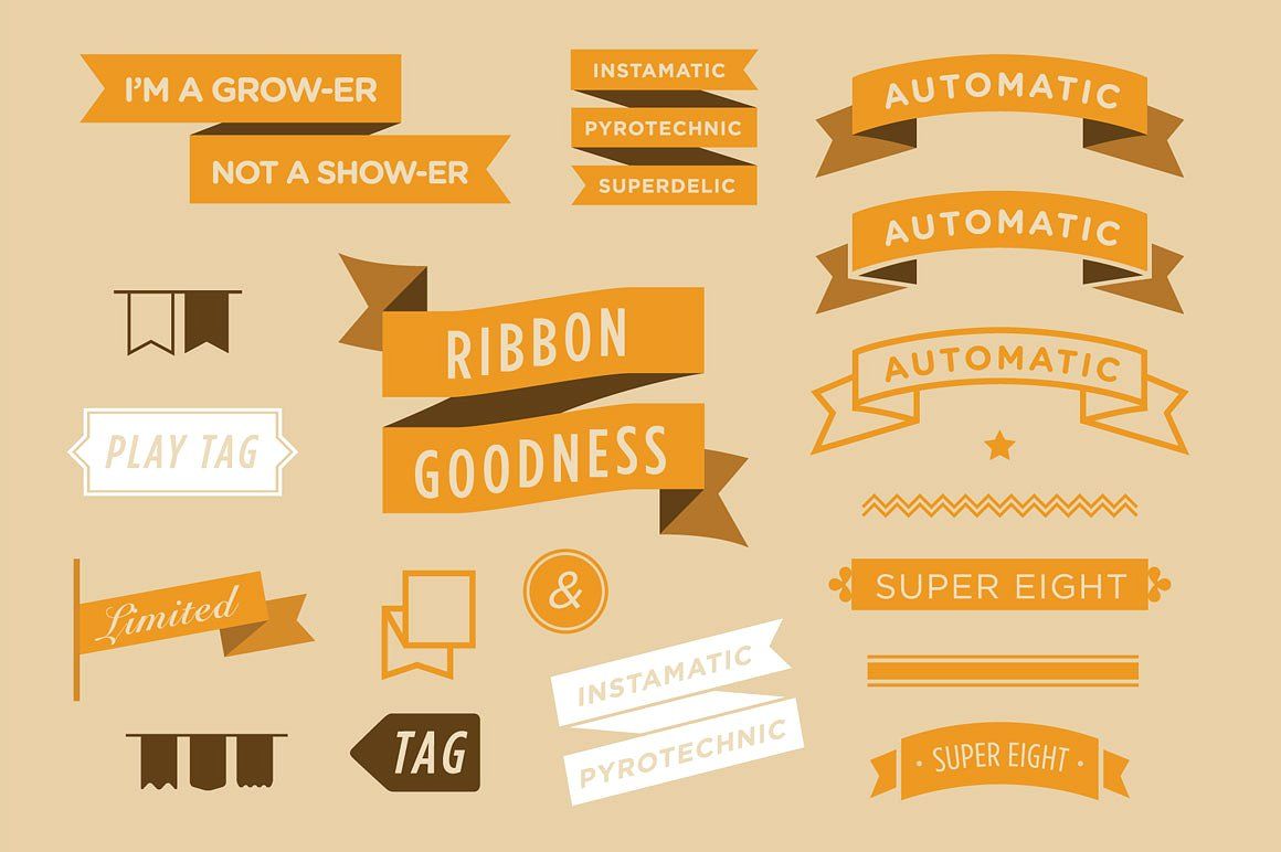 1160x772 Vector Ribbon Pack