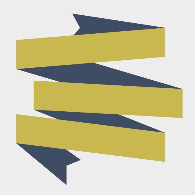 660x660 Origami Ribbon Banner Vector