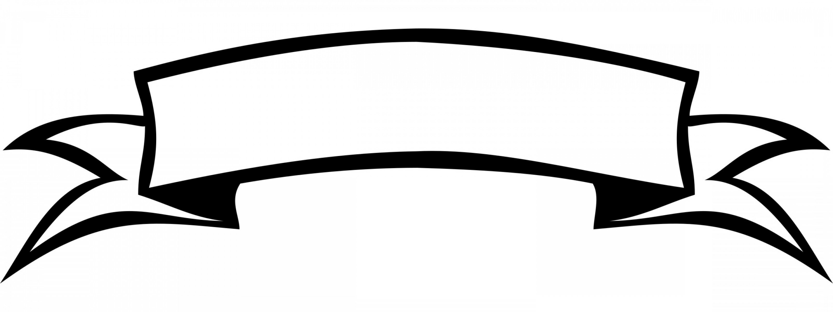 3456x1296 Hd Banner Vector Black And White Png Free Free Vector Art