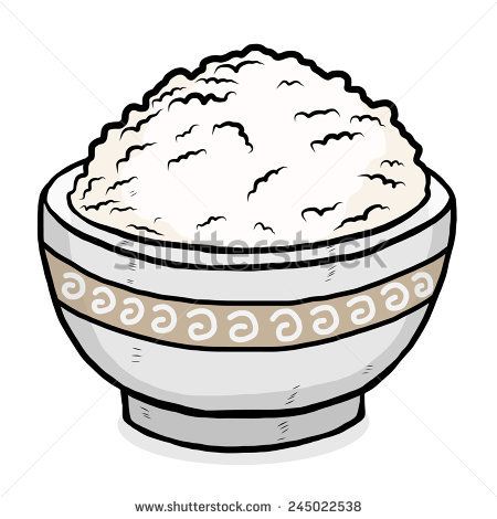 450x470 Rice In Chinese Bowl Cartoon Vector And Illustration, Hand Drawn