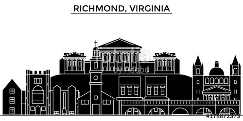 Usa, Richmond, Virginia Architecture Skyline, Buildings 500x250 Usa, Richmond, Virginia Architecture Skyline, Buildings