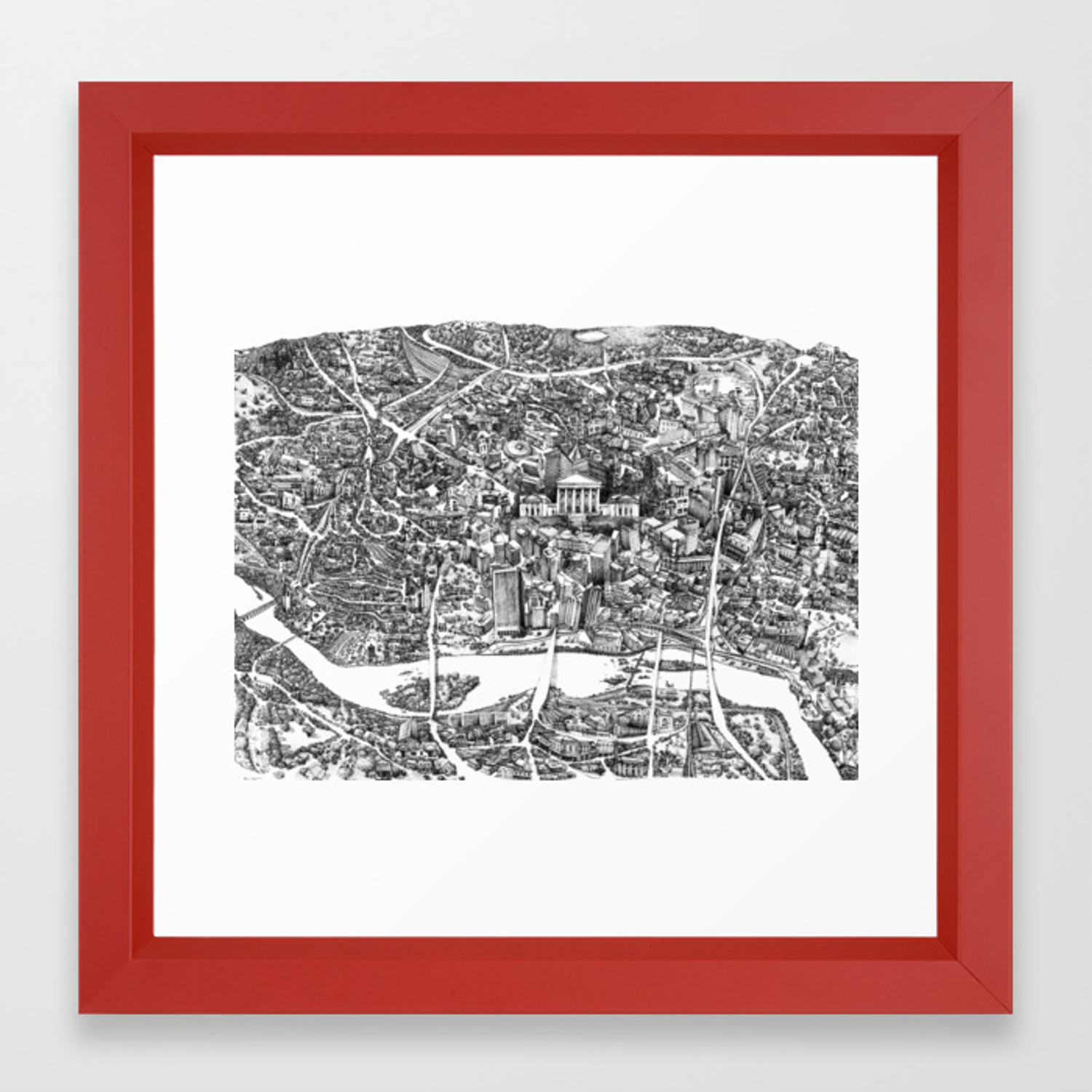 Richmond, Va Framed Art Print 1500x1500 Richmond, Va Framed Art Print