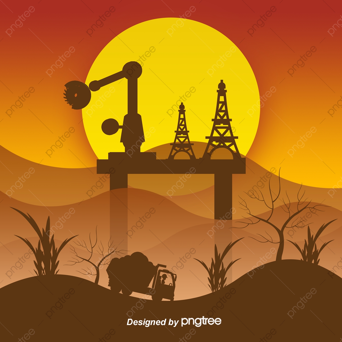 1200x1200 Oil Rig Derrick, Petrochemical Industry, Oil Extraction, Oil Field