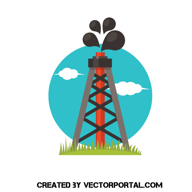 660x660 Oil Rig Vector Graphic