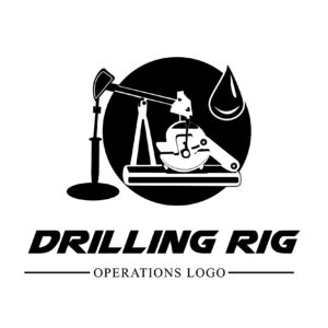 300x300 Drilling Rig Oil Drilling Vector Logo Vector Conversion Service