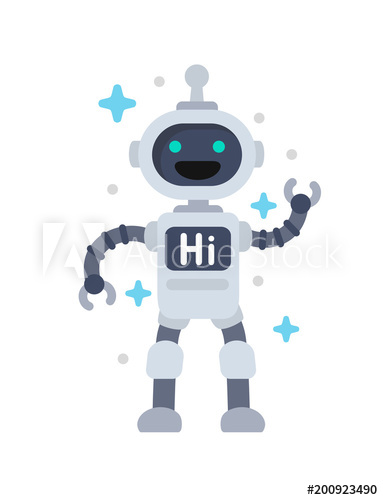 Funny Vector Robot 383x500 Funny Vector Robot