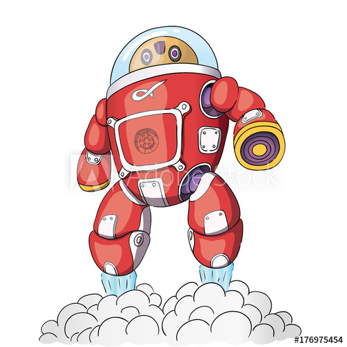 Vector Robot Cartoon Style Isolated Vector Robot On White 500x500 Vector Robot Cartoon Style Isolated Vector Robot On White