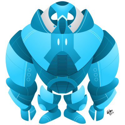 400x400 Vector Said So Update! Super Stubby Robot Wip In Colour!