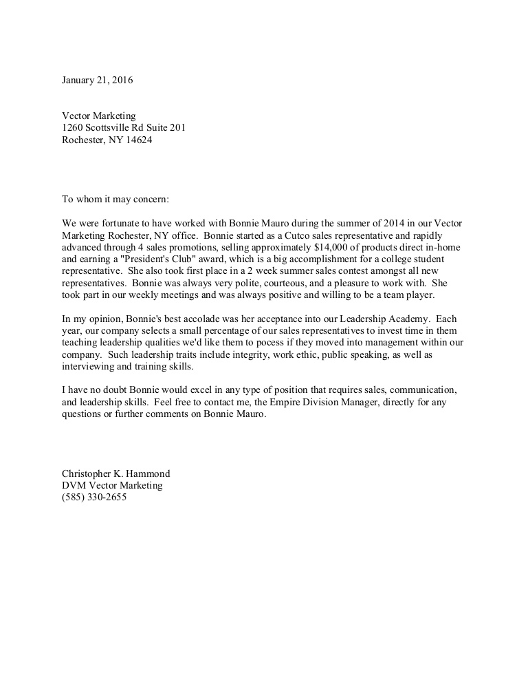 Bonnie Mauro Recommendation 768x994 Bonnie Mauro Recommendation