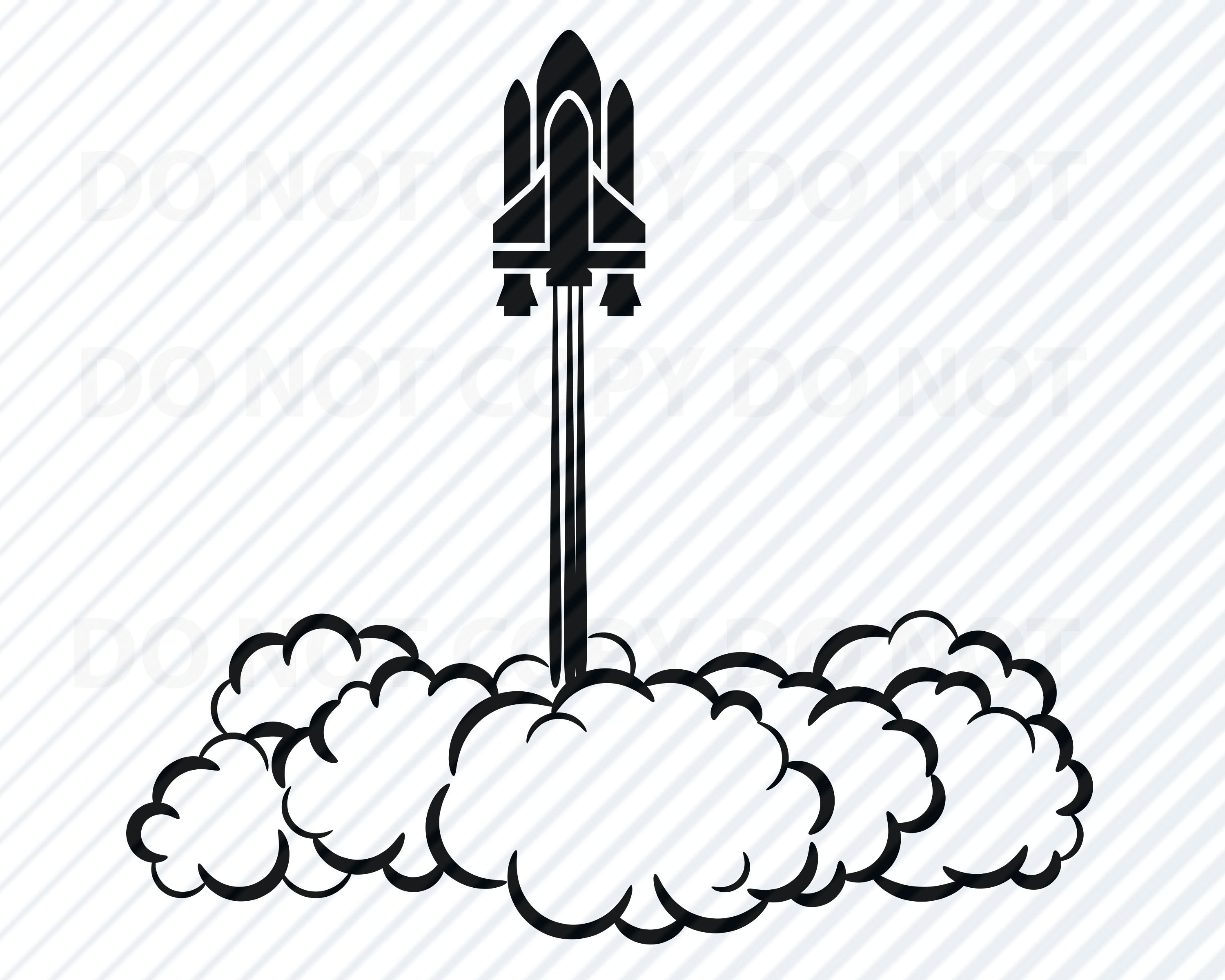 3000x2400 Rocket Vector Images Silhouette Rocket Launch Etsy