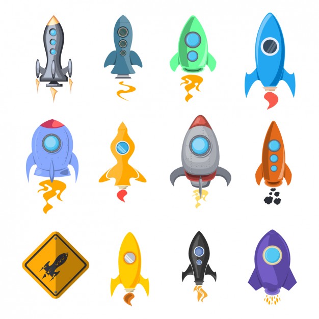 626x626 Rocket Ship Icon Collection Vector Free Download