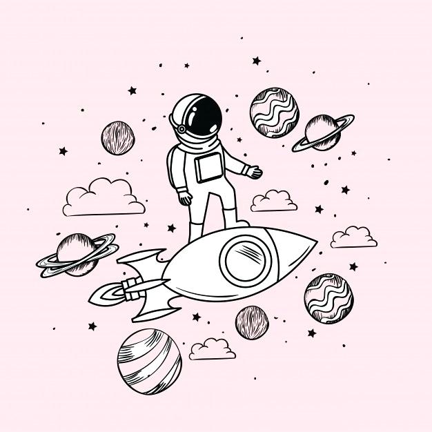 626x626 Rocket Drawing