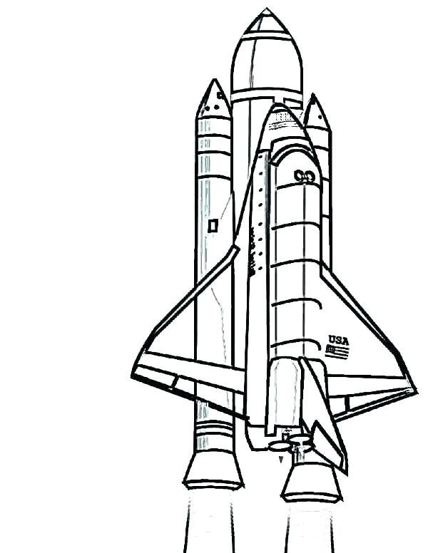 600x776 Rocket Ship Outline