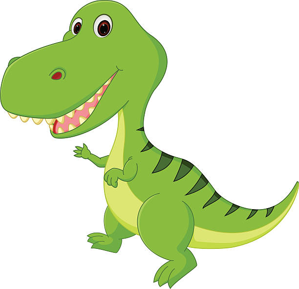 612x590 Vector Illustration Of Cute Dinosaur Cartoon