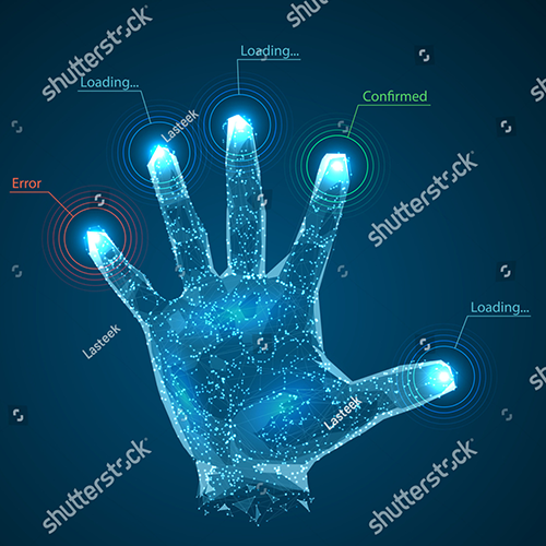 500x500 Stock Vector Hologram Hands Of Lines And Points Scanning