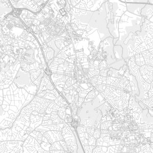 300x300 Elizabeth, New Jersey, Usa, Bright Outlined Vector Map