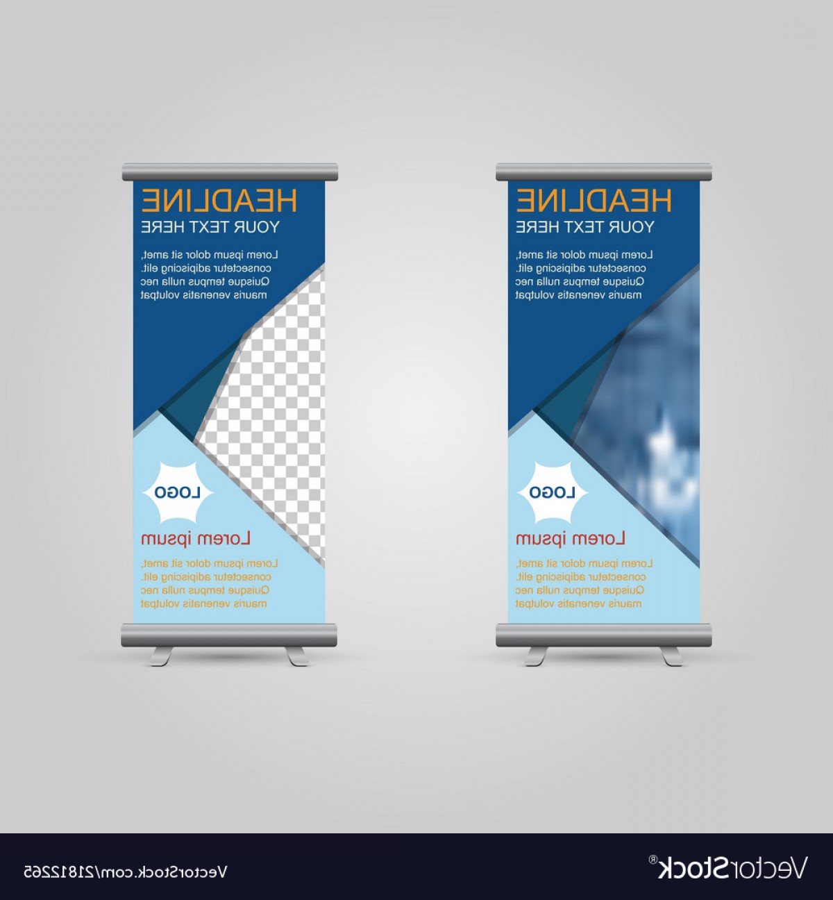 Roll Up Banner Business On Gray Background Vector Handandbeak 1200x1296 Roll Up Banner Business On Gray Background Vector Handandbeak