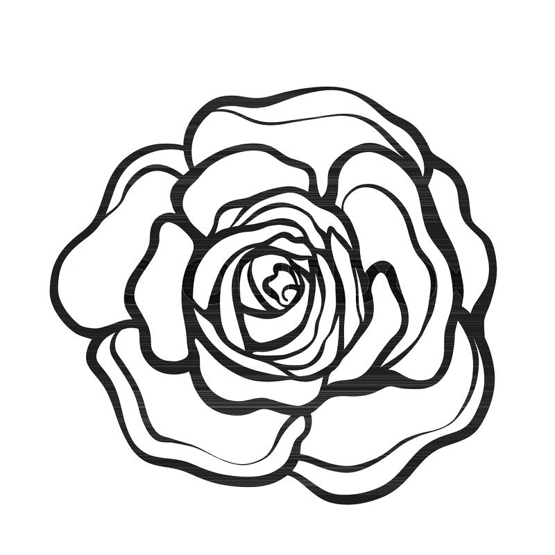 Vector Rose Outline at Vectorified.com | Collection of Vector Rose