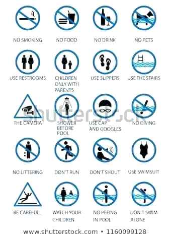 338x470 Pool Rules Sign Vector