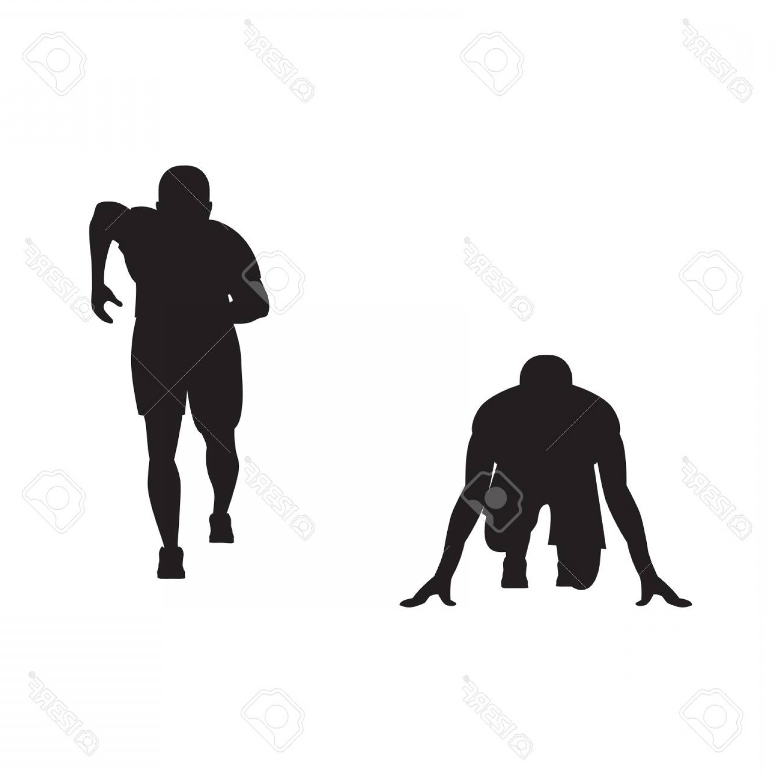 Photostock Vector Black Silhouette Of Runner Sportsman Track 1560x1560 Photostock Vector Black Silhouette Of Runner Sportsman Track