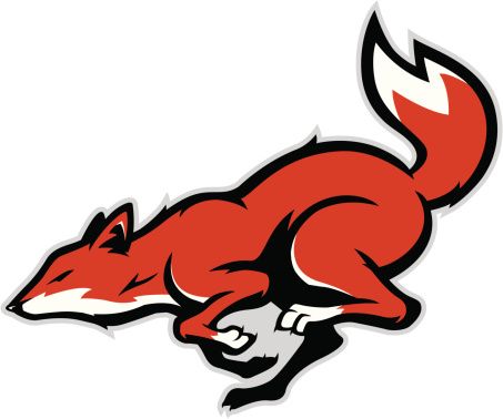 453x378 Running Fox Mascot Vector Art Illustration Foxes Logos Mascot