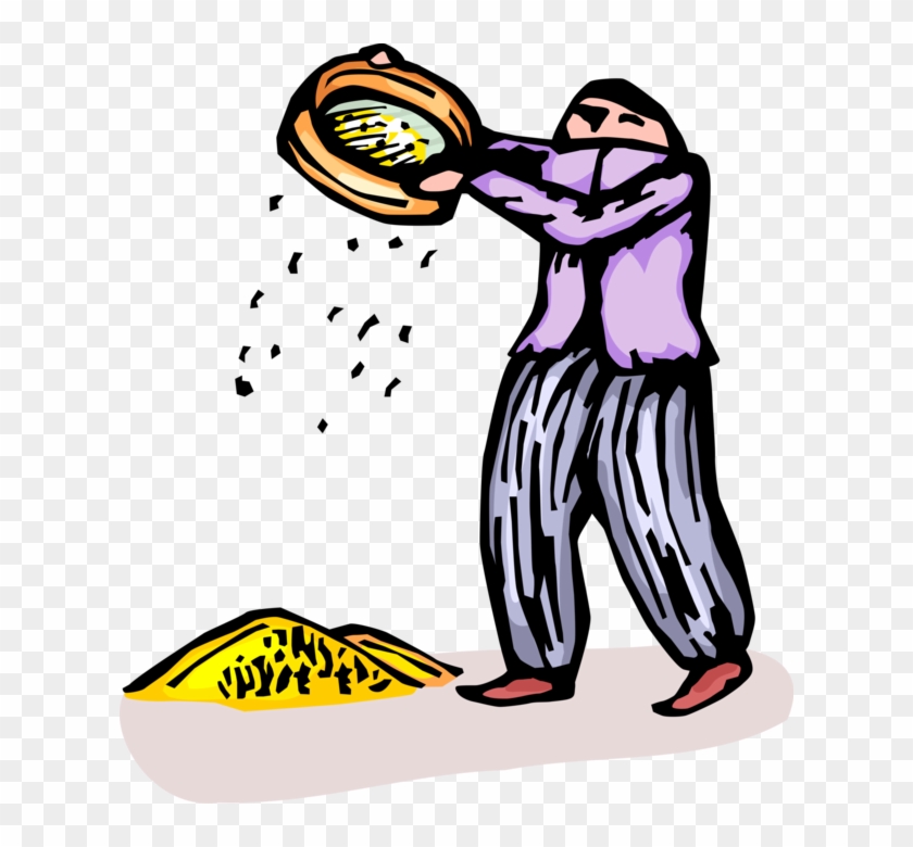 Vector Illustration Of Gold Rush Prospector Miner Dry 840x780 Vector Illustration Of Gold Rush Prospector Miner Dry