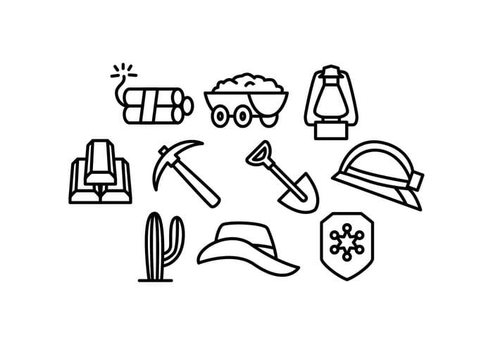 700x490 Free Gold Rush Line Icon Vector Free Graphics Uihere