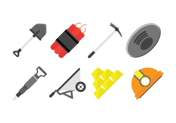 700x490 Gold Rush Vector Icons Set Free Graphics Uihere