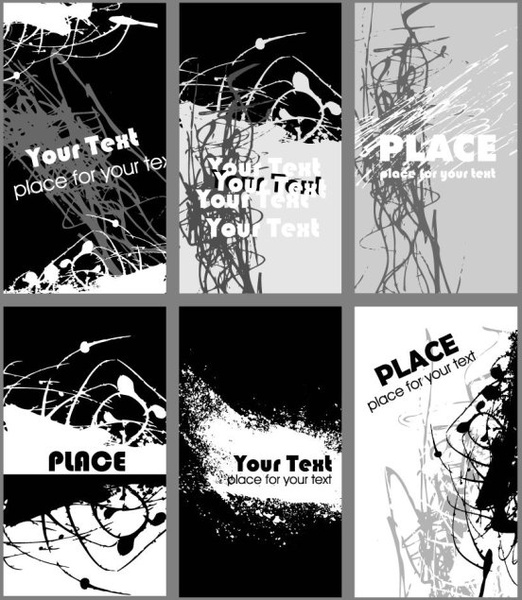 Black And White Rust Card Design Template Vector Free Vector 522x600 Black And White Rust Card Design Template Vector Free Vector