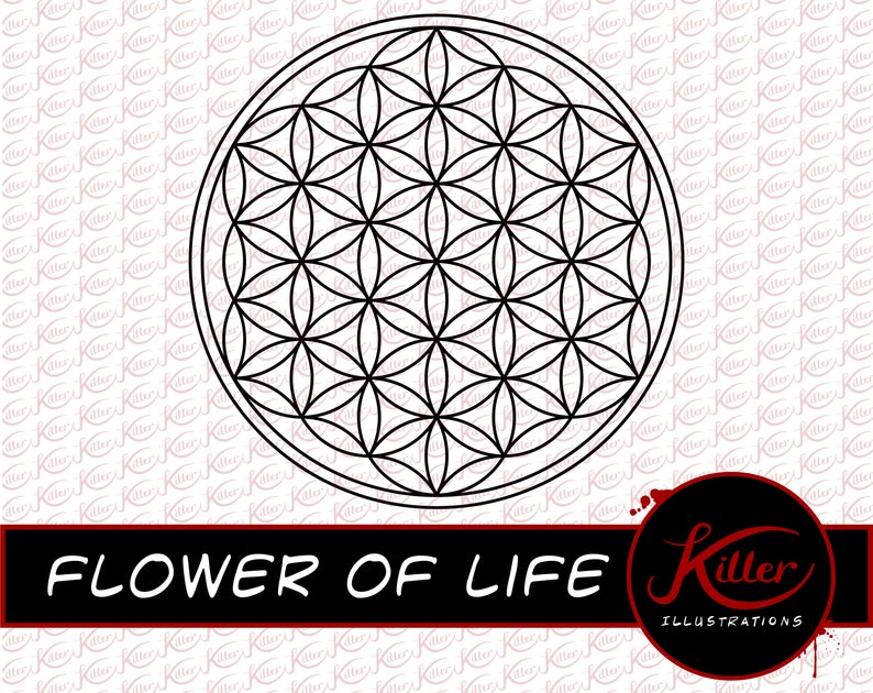 794x630 Flower Of Life Vector Sacred Geometry Clip Art Etsy