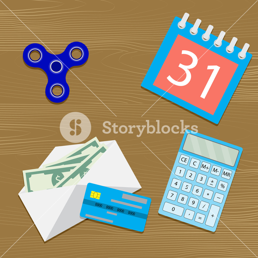 Salary On Table Vector Money In Envelope, Calendar 1000x1000 Salary On Table Vector Money In Envelope, Calendar