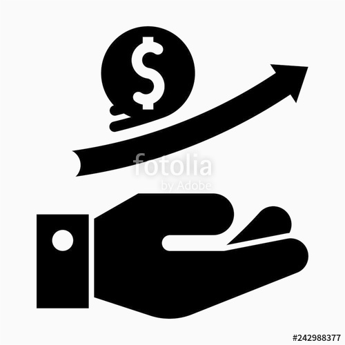 Glyph Raise Salary Pixel Perfect Vector Icon Stock Image 500x500 Glyph Raise Salary Pixel Perfect Vector Icon Stock Image